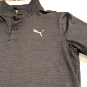 Puma boys black polo shirt